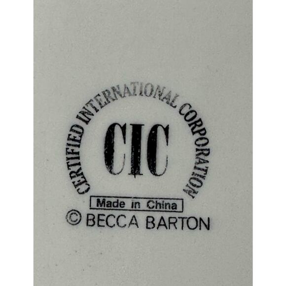 BECCA BARTON Midnight Santa Serving Platter by Certified 15-1/4” Square EX - Picture 11 of 11